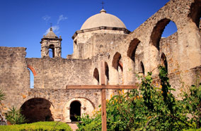 Get cheapest airfares to Brick Arches and gardens at Mission in San Juan
