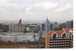 The upper hill business center of Nairobi