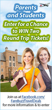 Parents and Students! Enter for a chance to win two round trip tickets