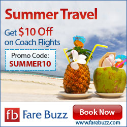 Travel all over this Summers with $10 off. Book Now. Promo Code: SUMMER10