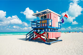Miami Life Guard Tower in South Beach