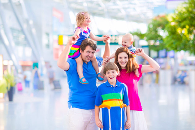 Kids in Airport